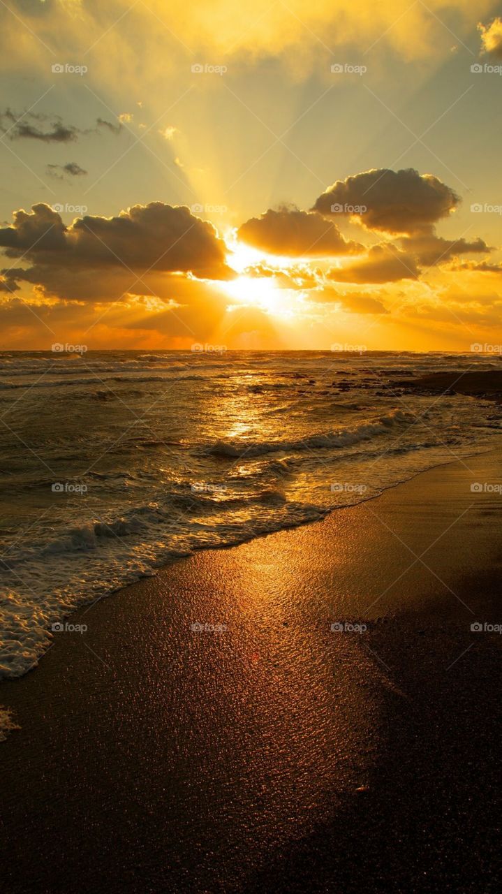 A Beautiful Sunset at Beach