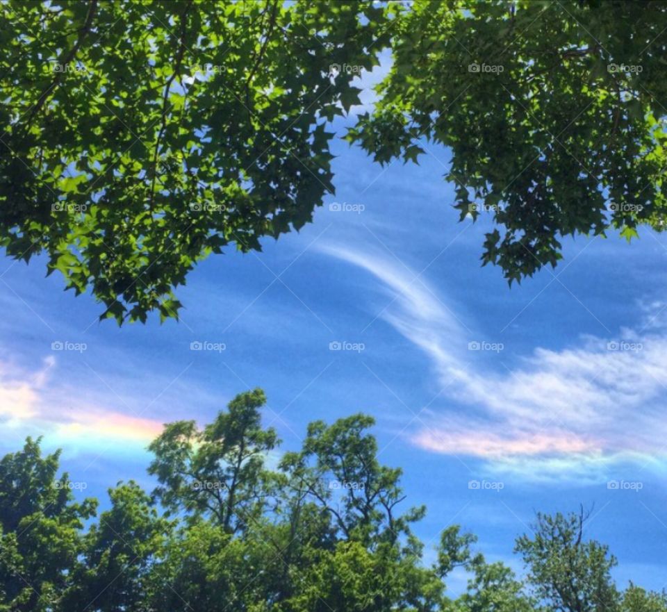 Rainbow clouds