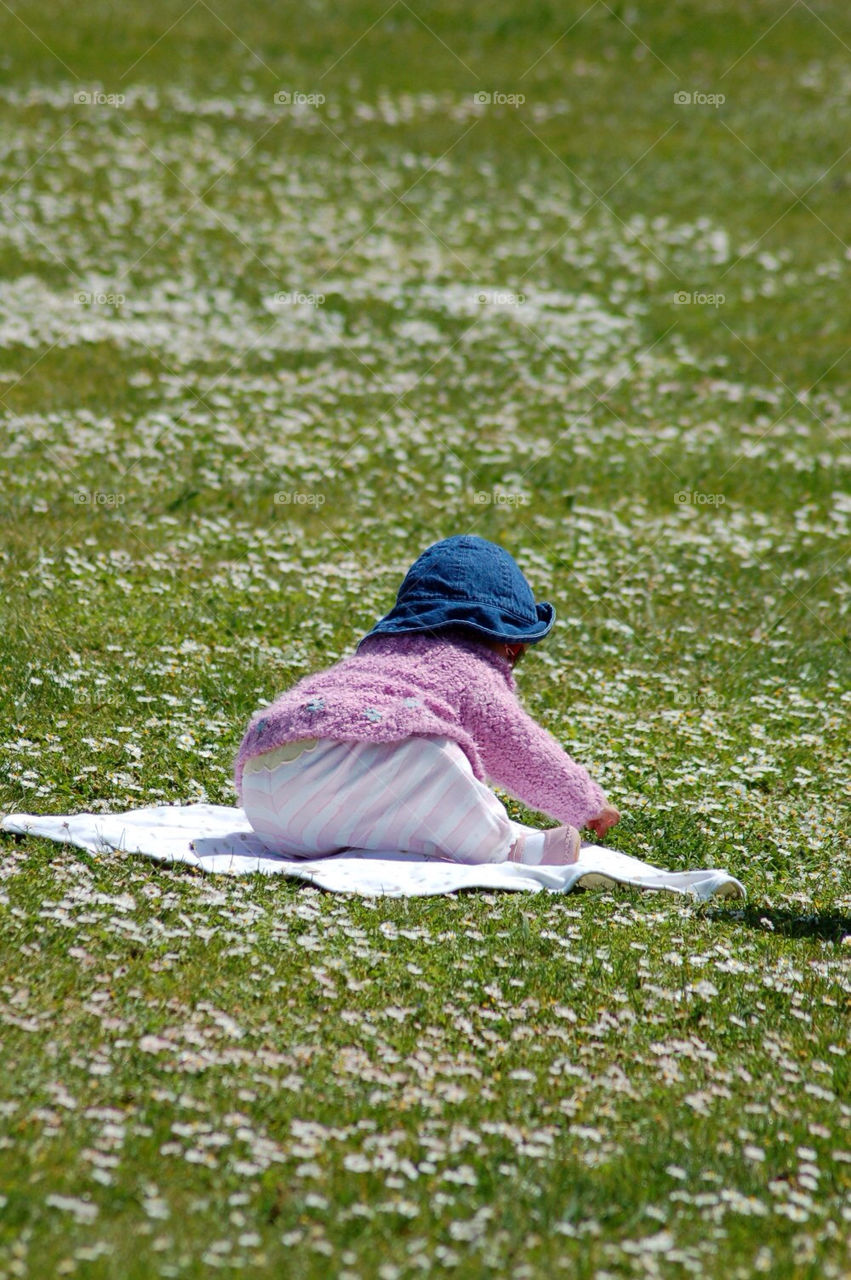 flowers field baby hat by mmcook