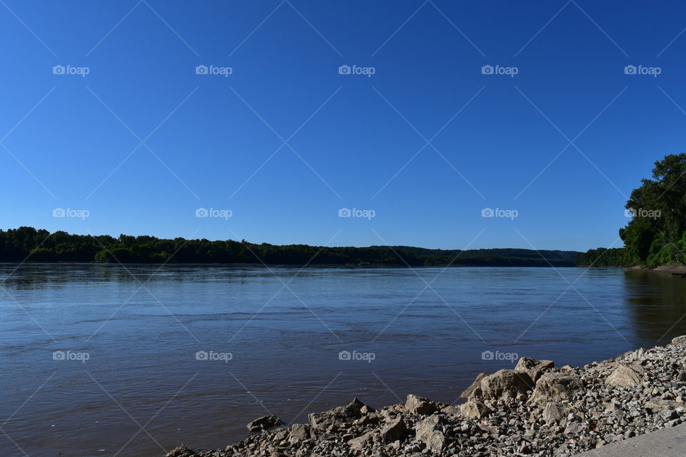 Missouri River Bank. Took this while hiking the Clark Trail in Weldon Springs