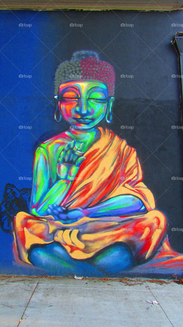 colorful graffiti. in downtown Sacramento on taking pictures of colorful graffiti art