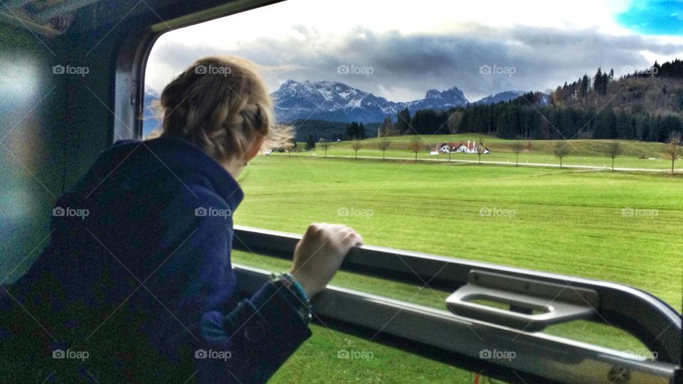 Destination - magic. Mountain train in Bayern, Germany 