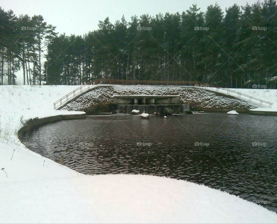 Water, No Person, Snow, Winter, Nature