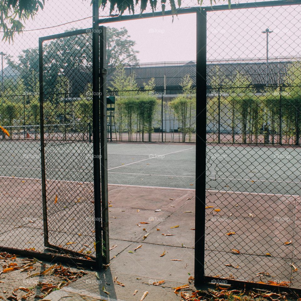 Tennis court, You can overcome the emotions and anger there.