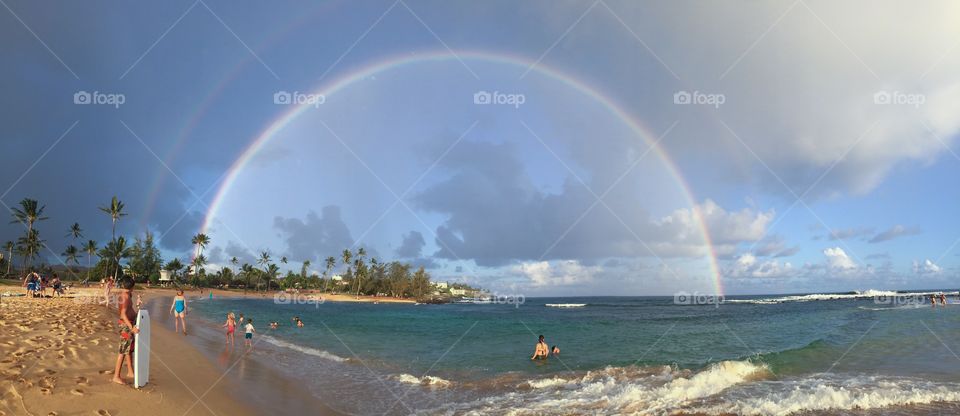 Double Rainbow. Kauai, Hawaii