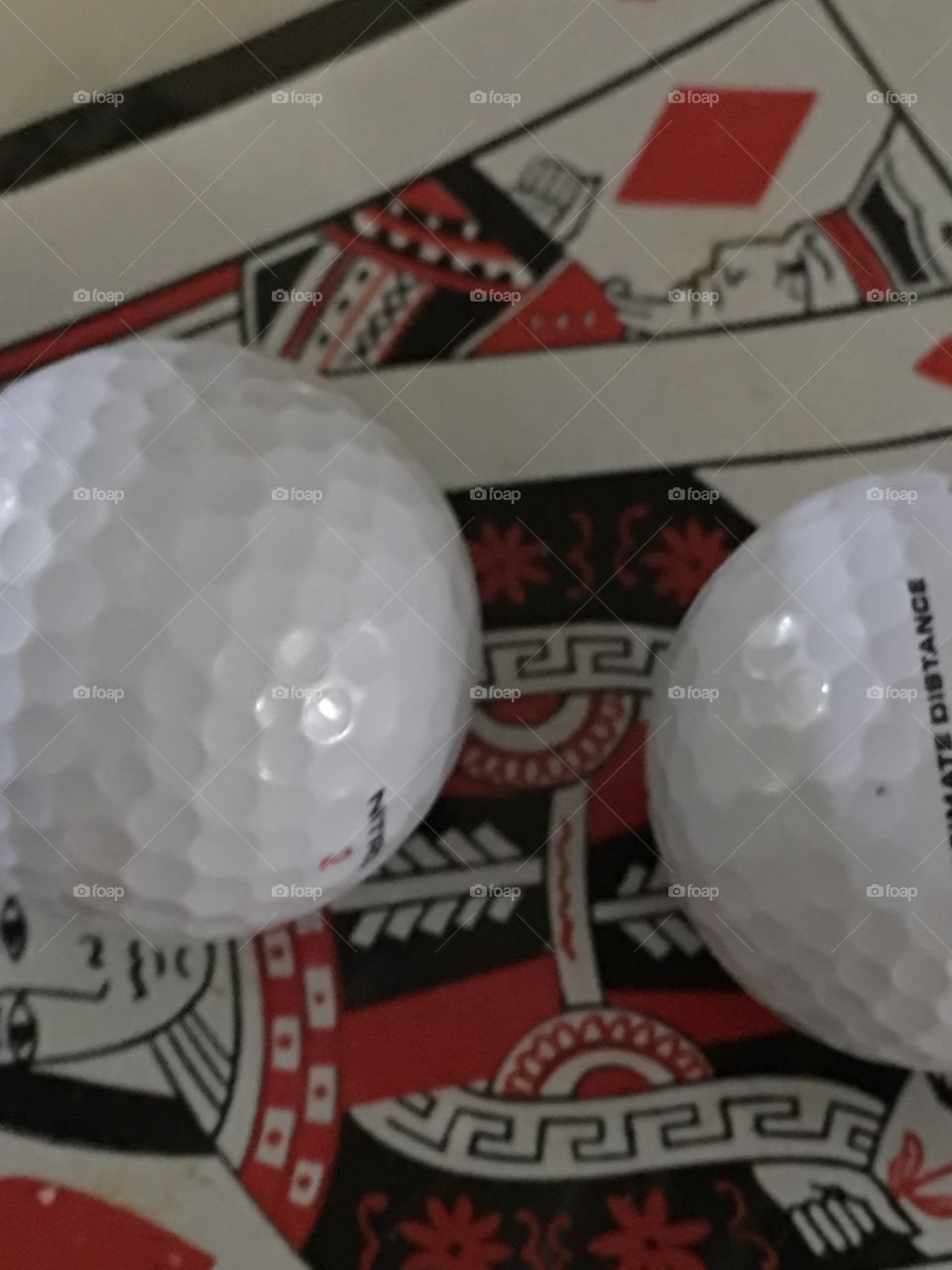 Two golf balls