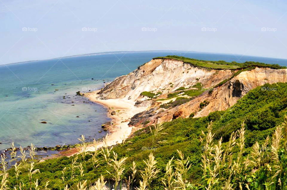 Cape Cod. View of Cape Cod from Martha's Vineyard