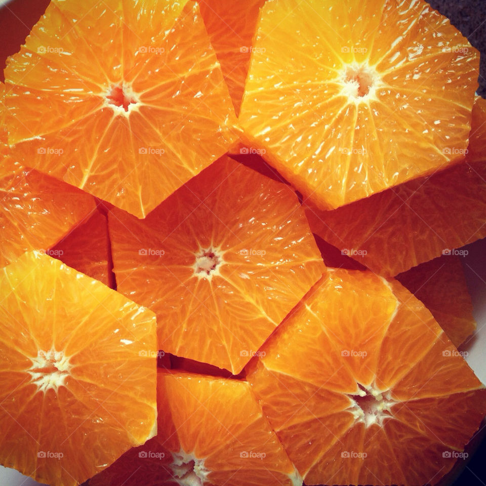 tree orange fruit salad by annieadj