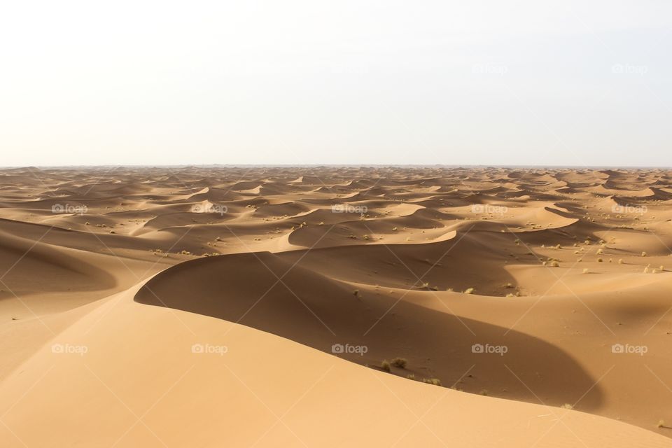 The dunes of Chegaga, Sahara desert.