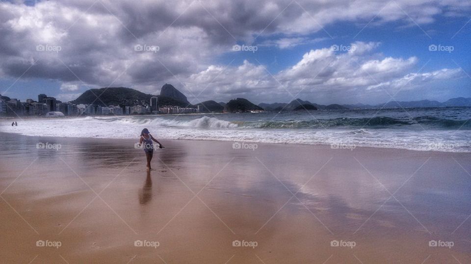 praia de Copacabana Rio de Janeiro Brazil