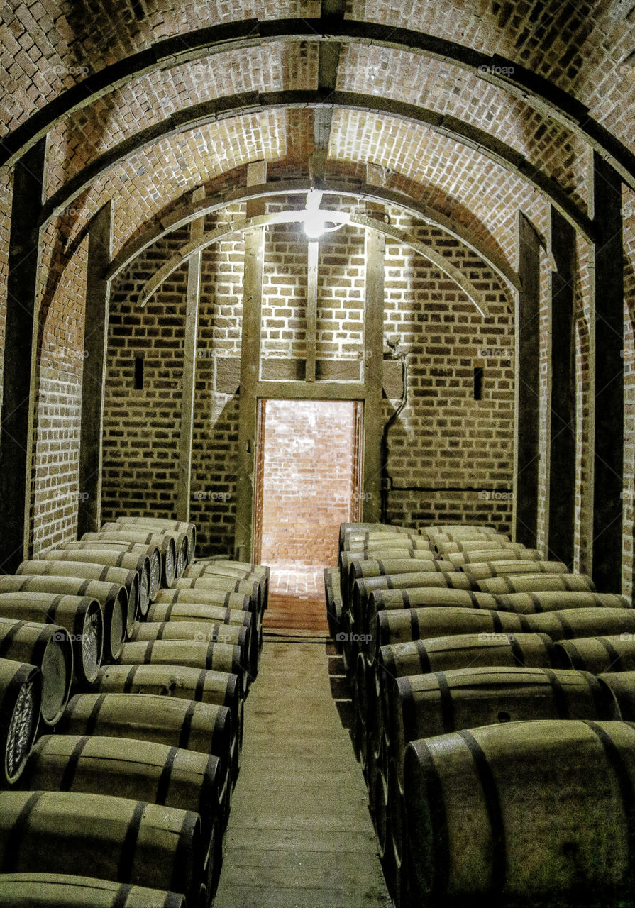 Barrel, Basement, Winery, Wine, No Person