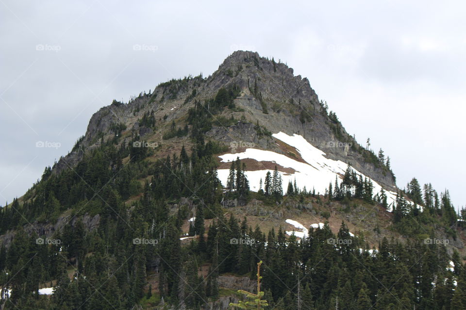 Rocky mountain peak