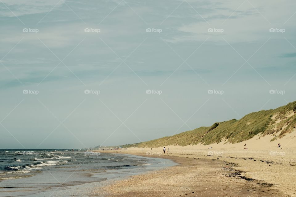 the beach in Holland