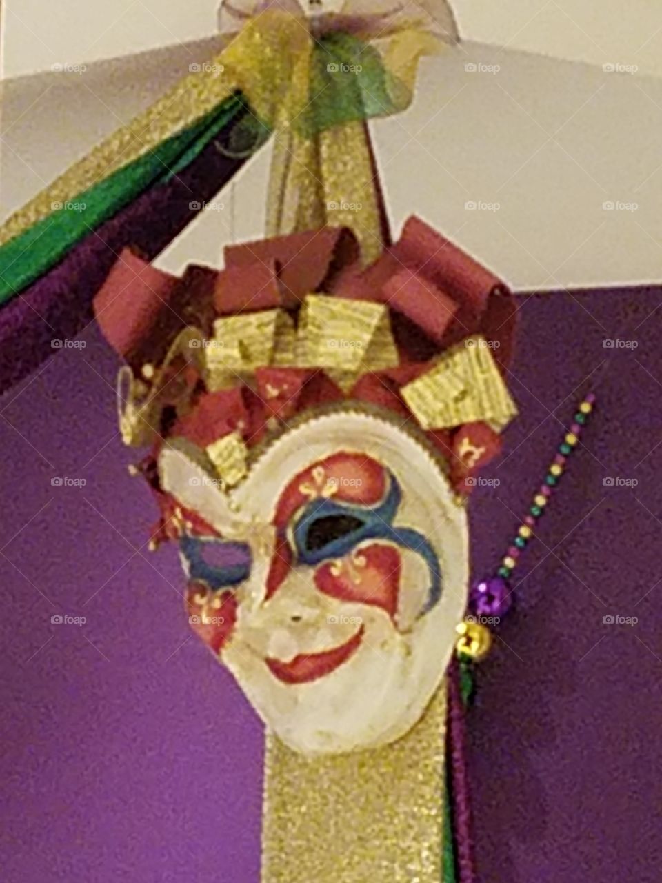 Mardi Gras masks, colorful