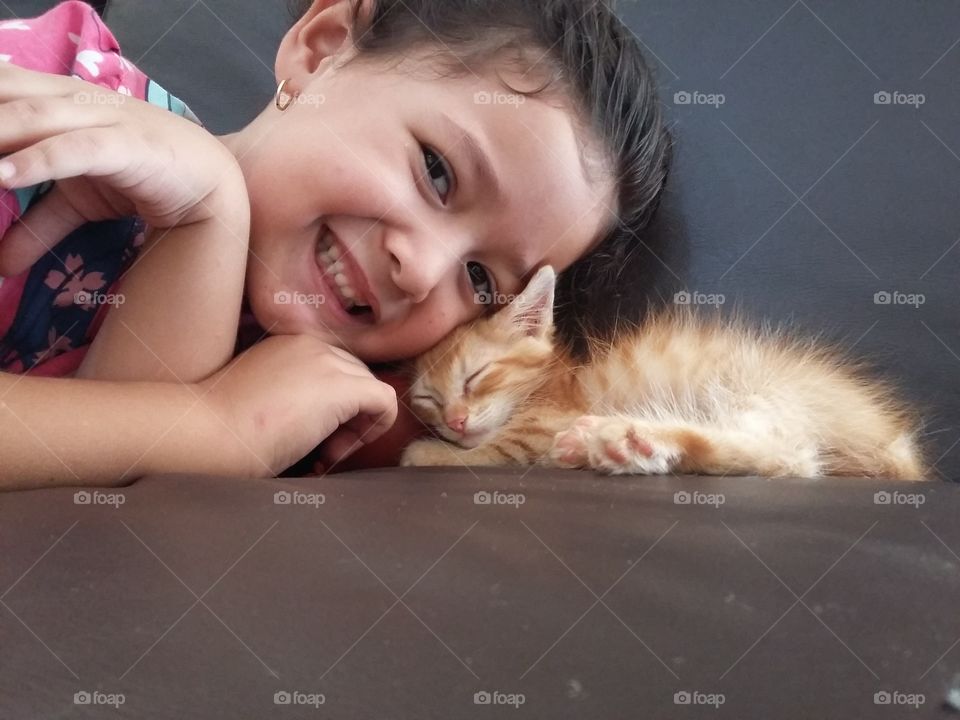 Kids and cats