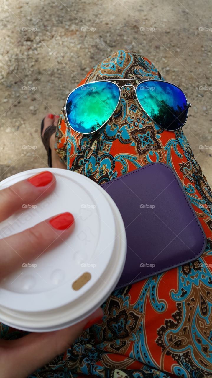 coffee break in park