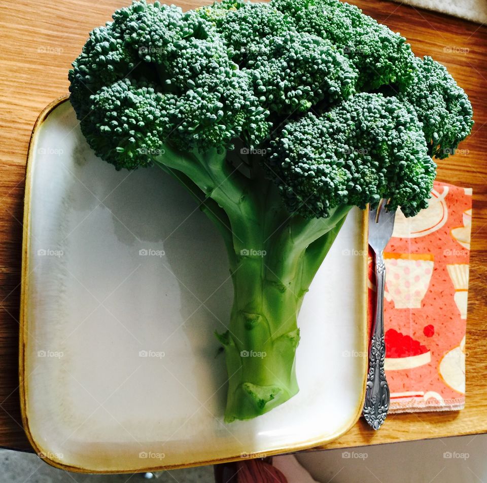 Plate of Broccoli