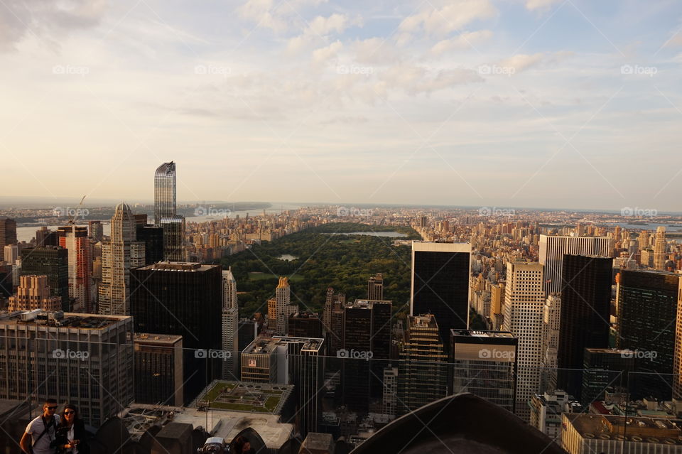 Sunset on Central park