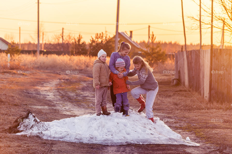 Last snowdrift this year