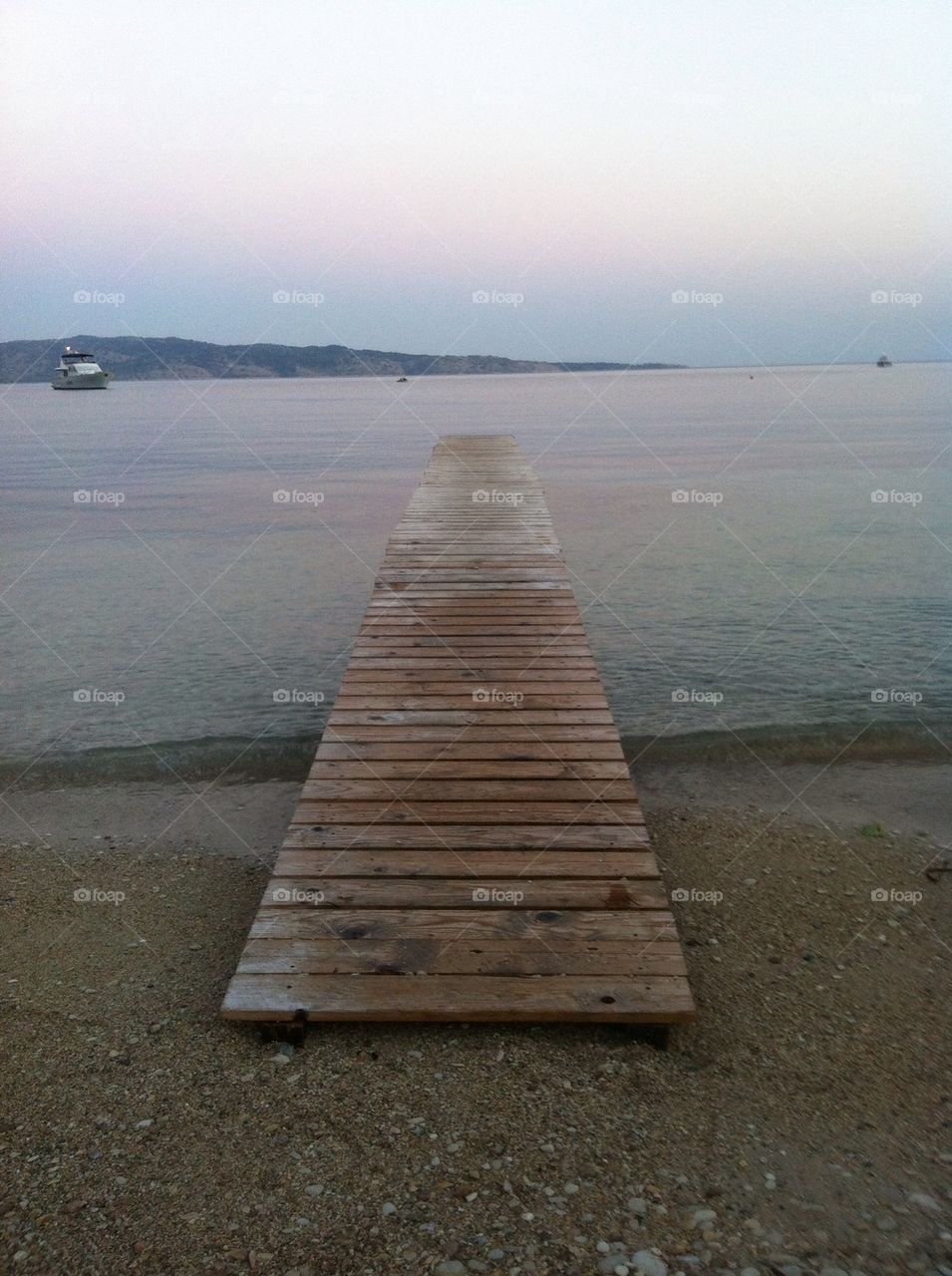 Pontoon at Kalami Beach, Corfu