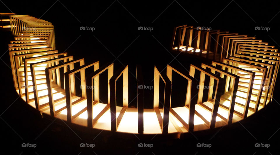 Festival of lights in Lyon in France