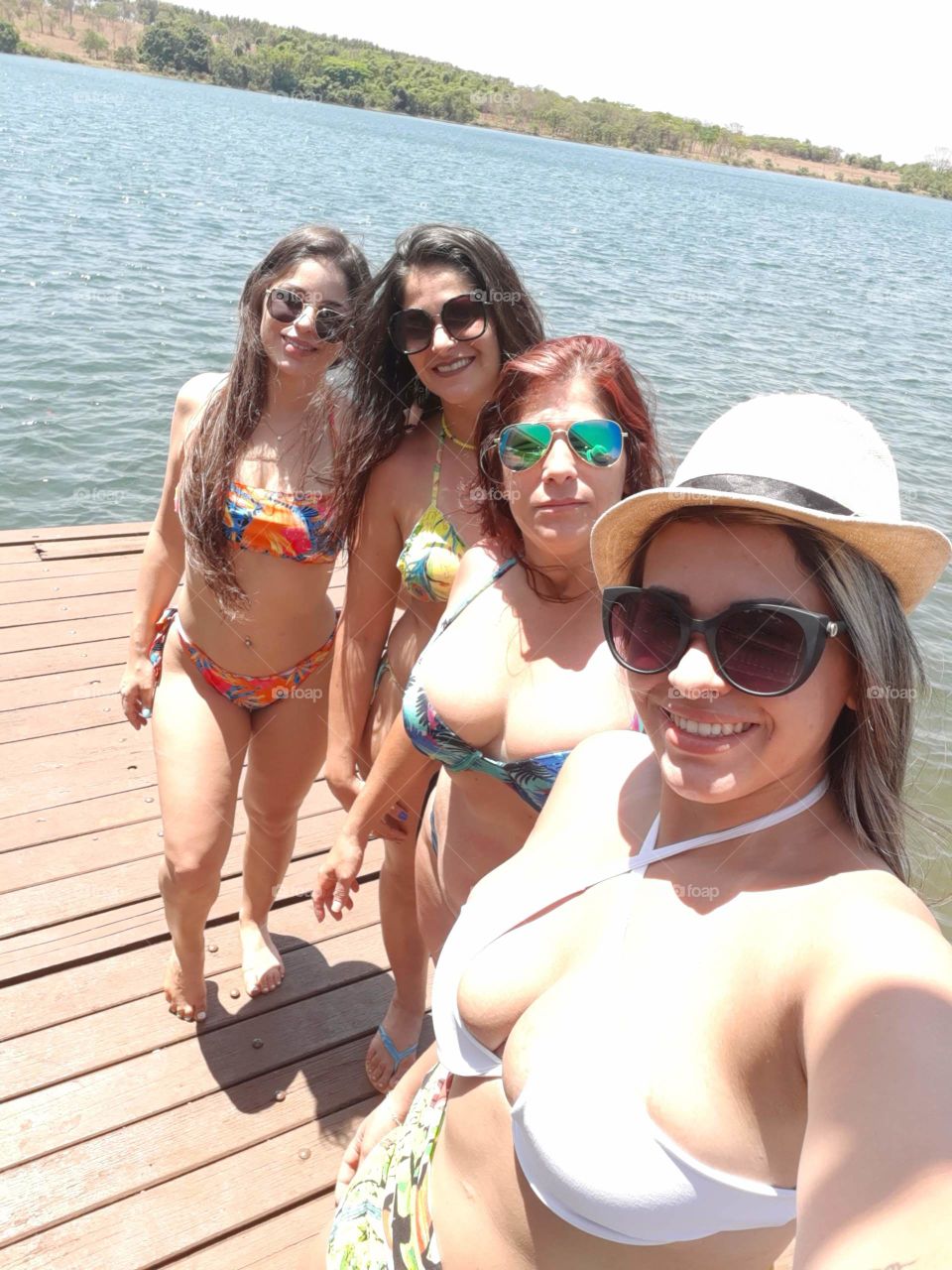 My family enjoying the big river