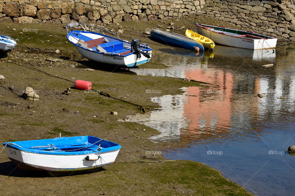 Low tide and reflection.