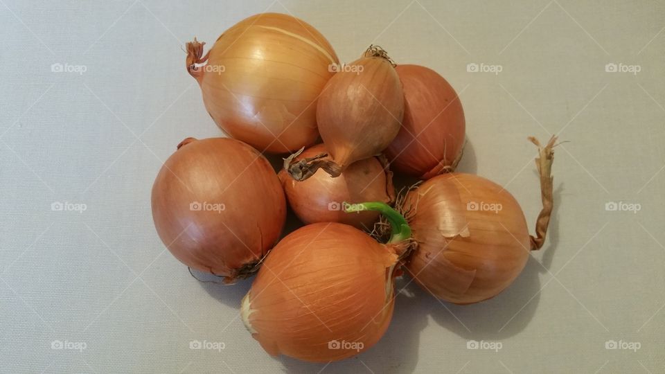 Close-up of fresh onions