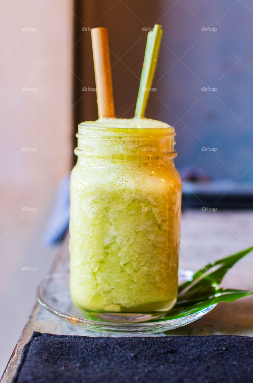Thai Green apple with Ingwer and lemon grass smoothie