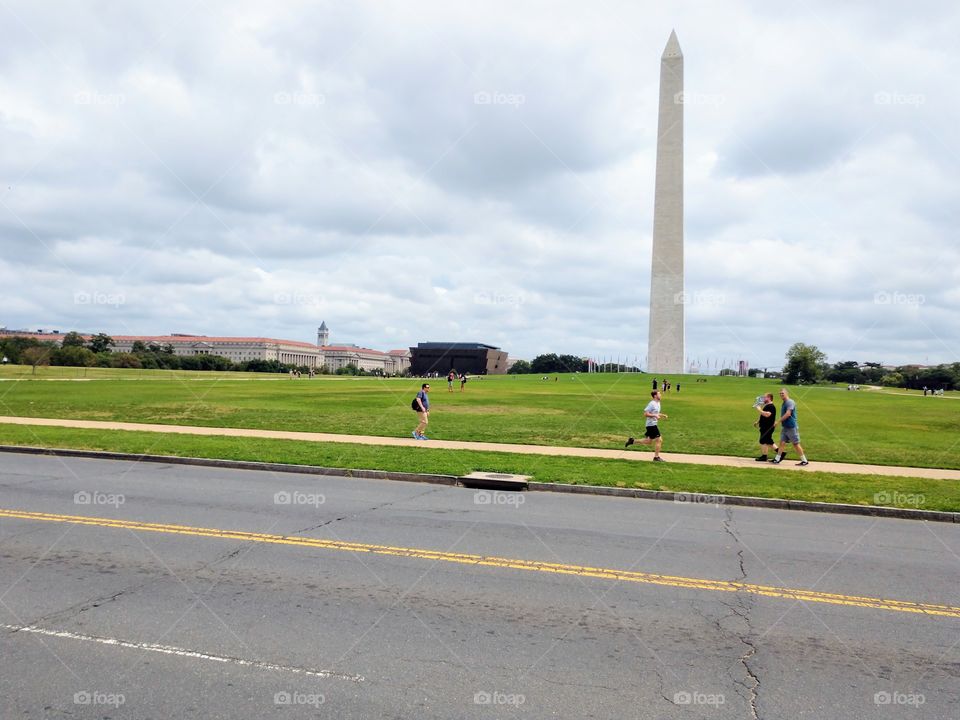 The Washington DC monument