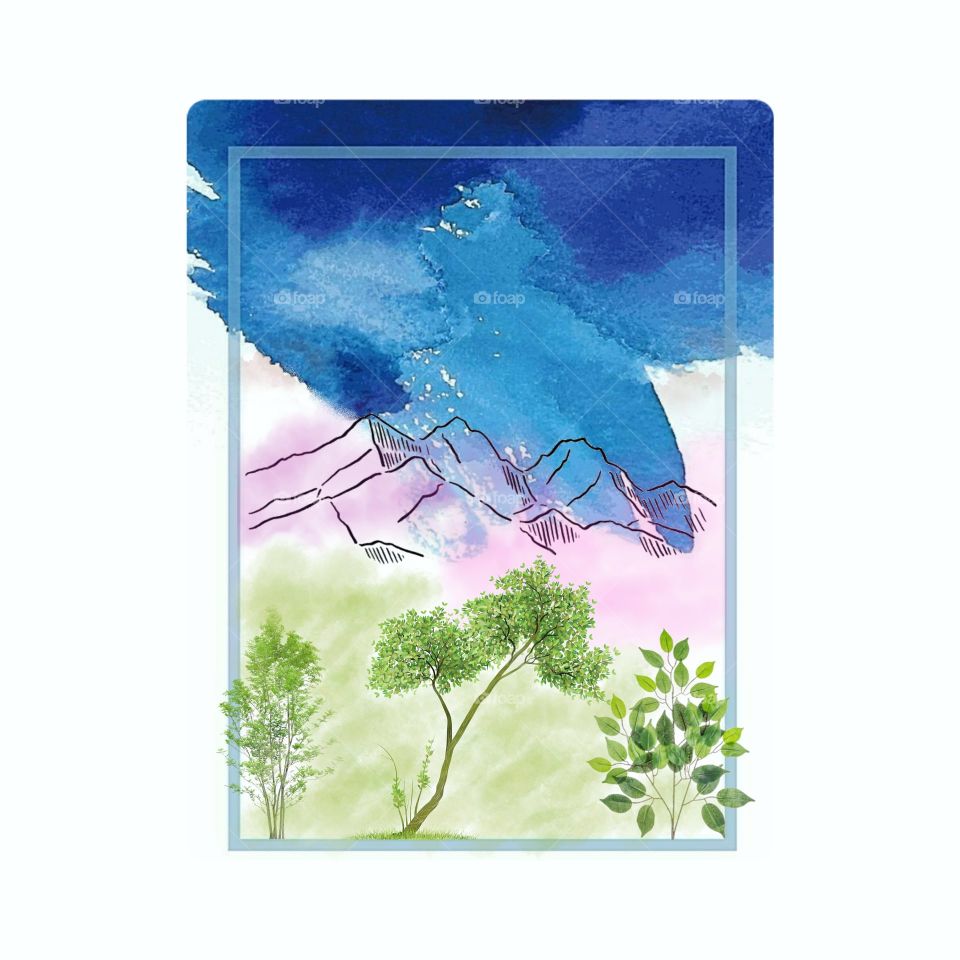 Berge Logo Idee!⛰🌾🌄