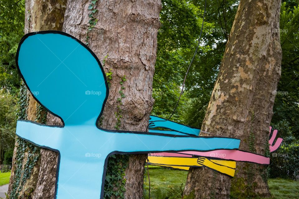 trees hanging each other