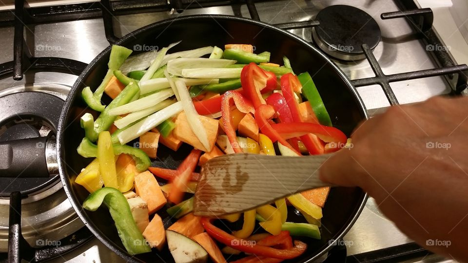 Stir fry vegetables