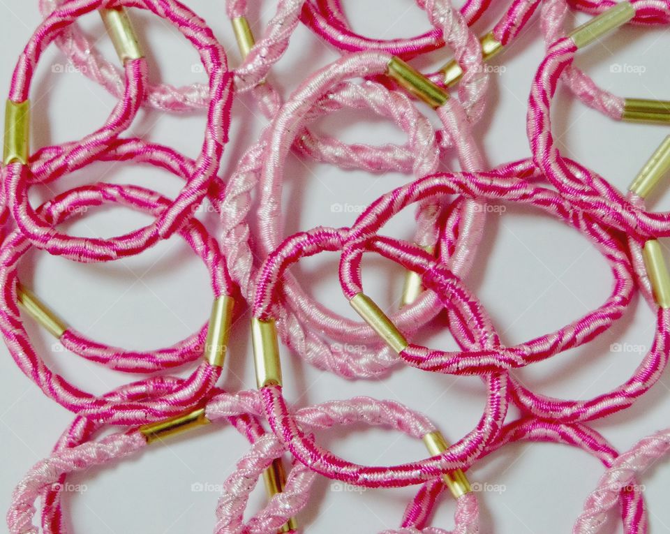 Pink rubber band