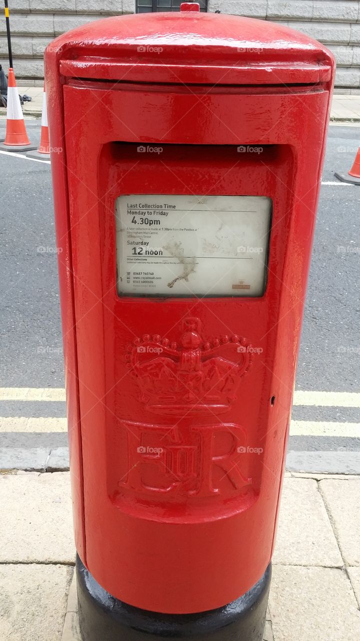 Red letterbox