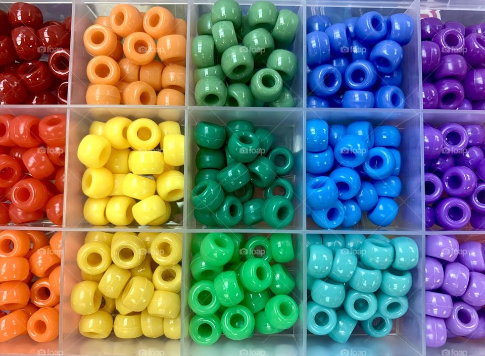 Pride colours beads 