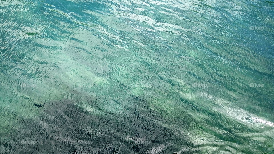 Clear water of matano lake