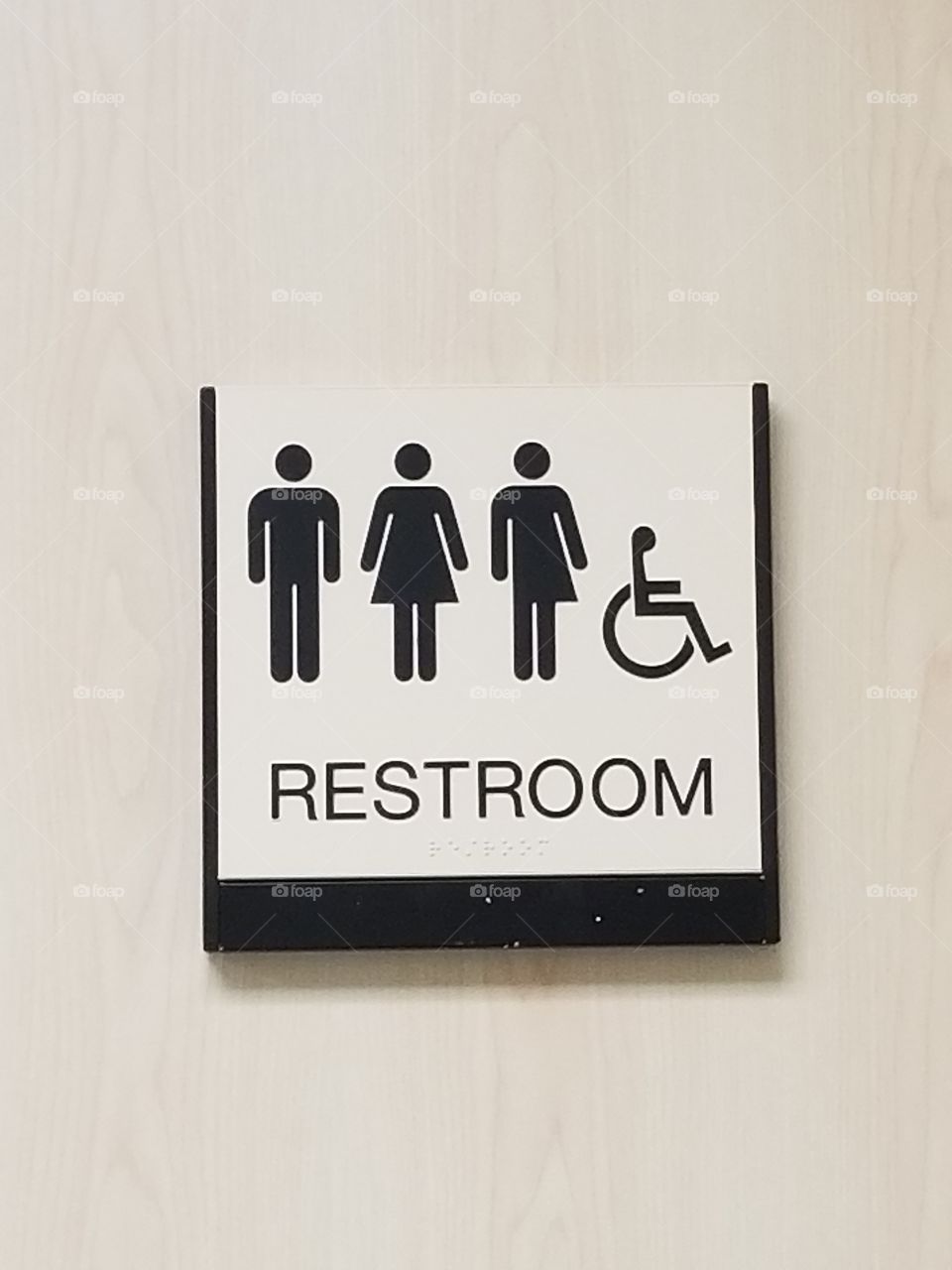 Multi-Gender Restroom Sign