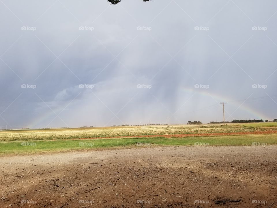 rainbow before the storm
