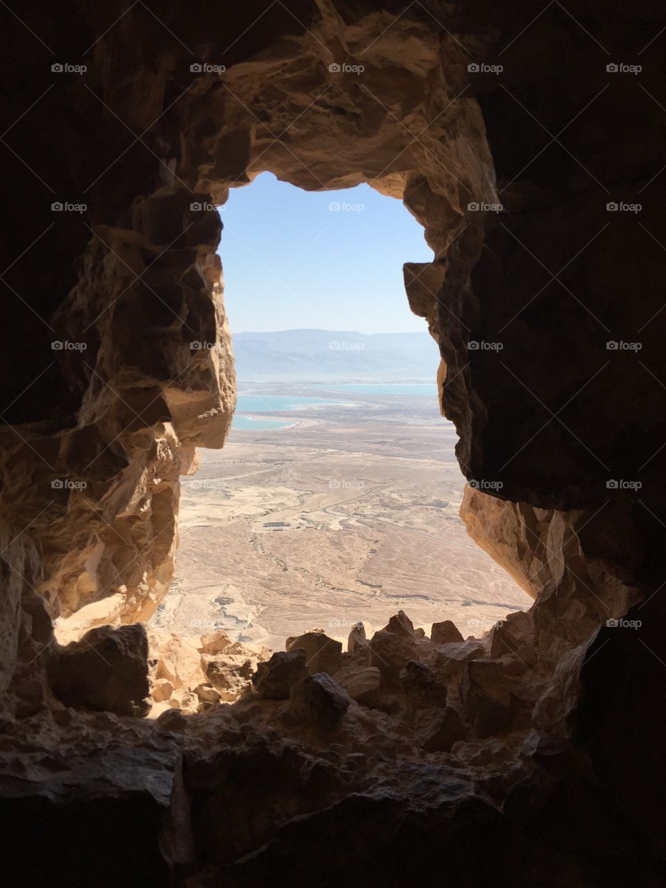 View from old stone wall