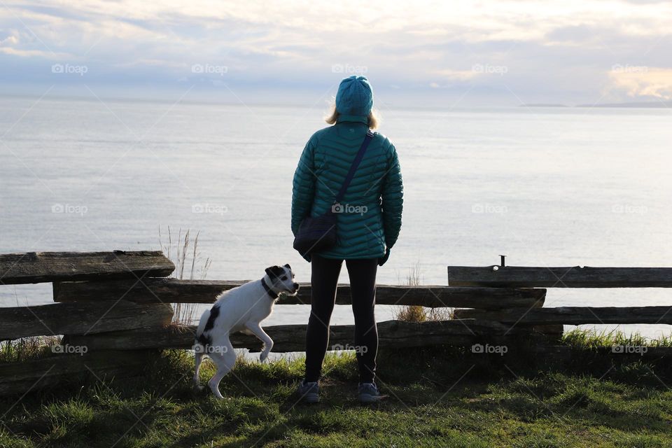 Watching sunset together