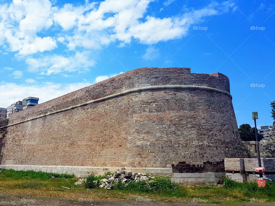 the wall of the Oradea fortress