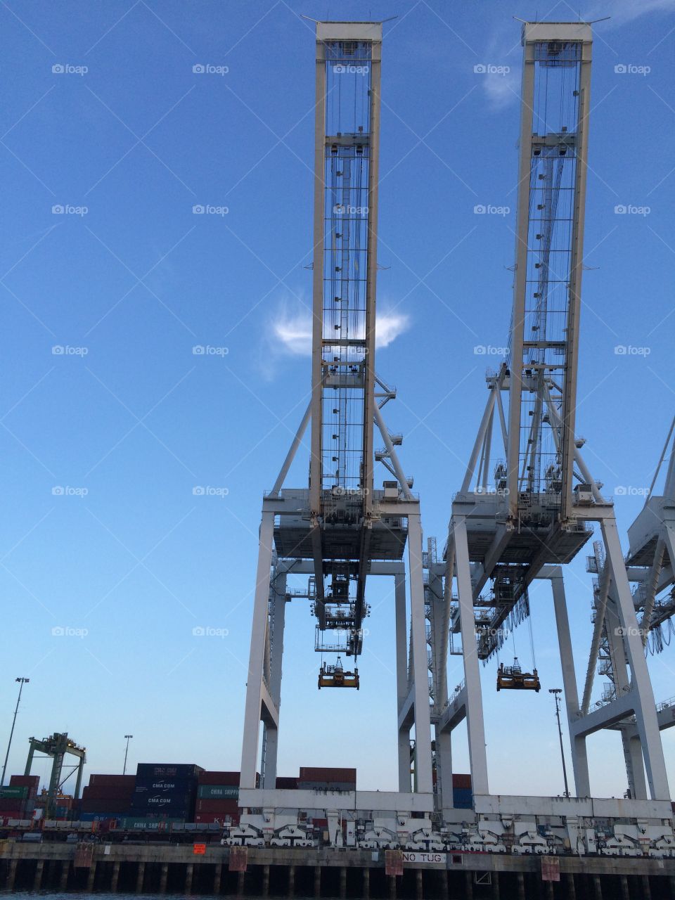 Port of Long Beach cranes 