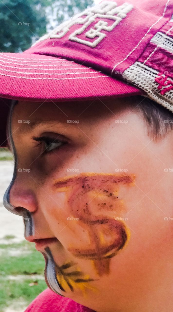 Game day face paint 