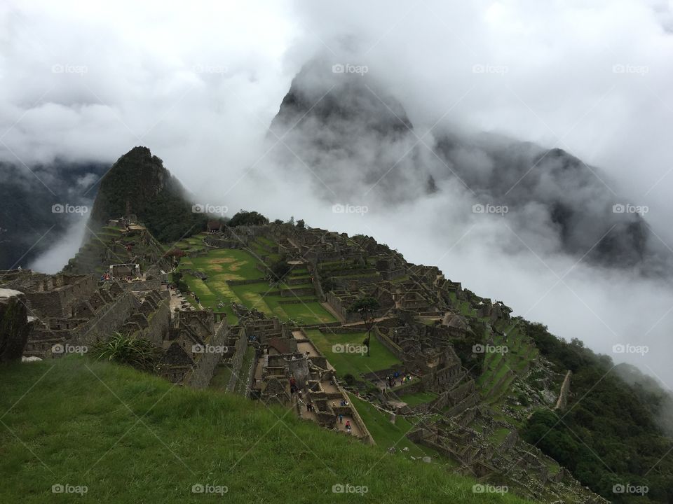 Day break over Machu Picchu 