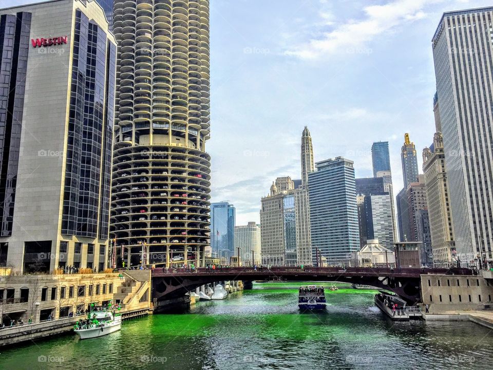 Chicago on St Patrick's Day