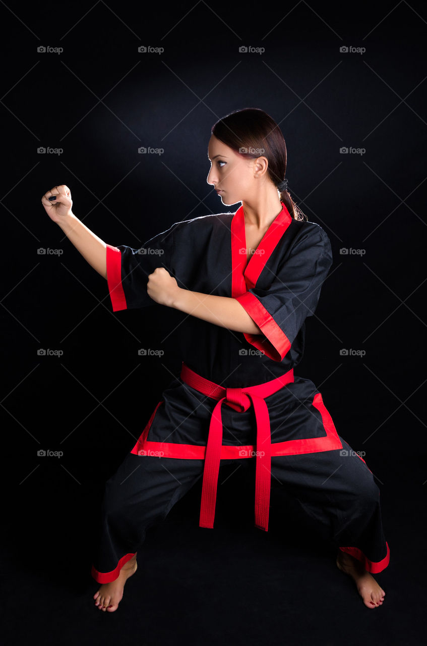 Karate Girl in Kimono
