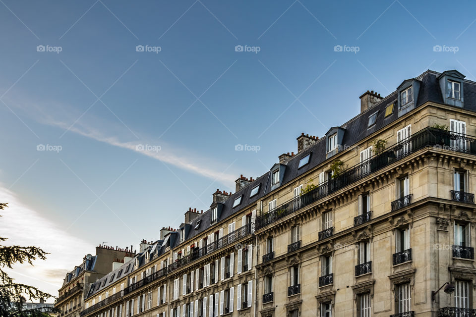 Immeuble parisien. Immeuble au cœur de Paris