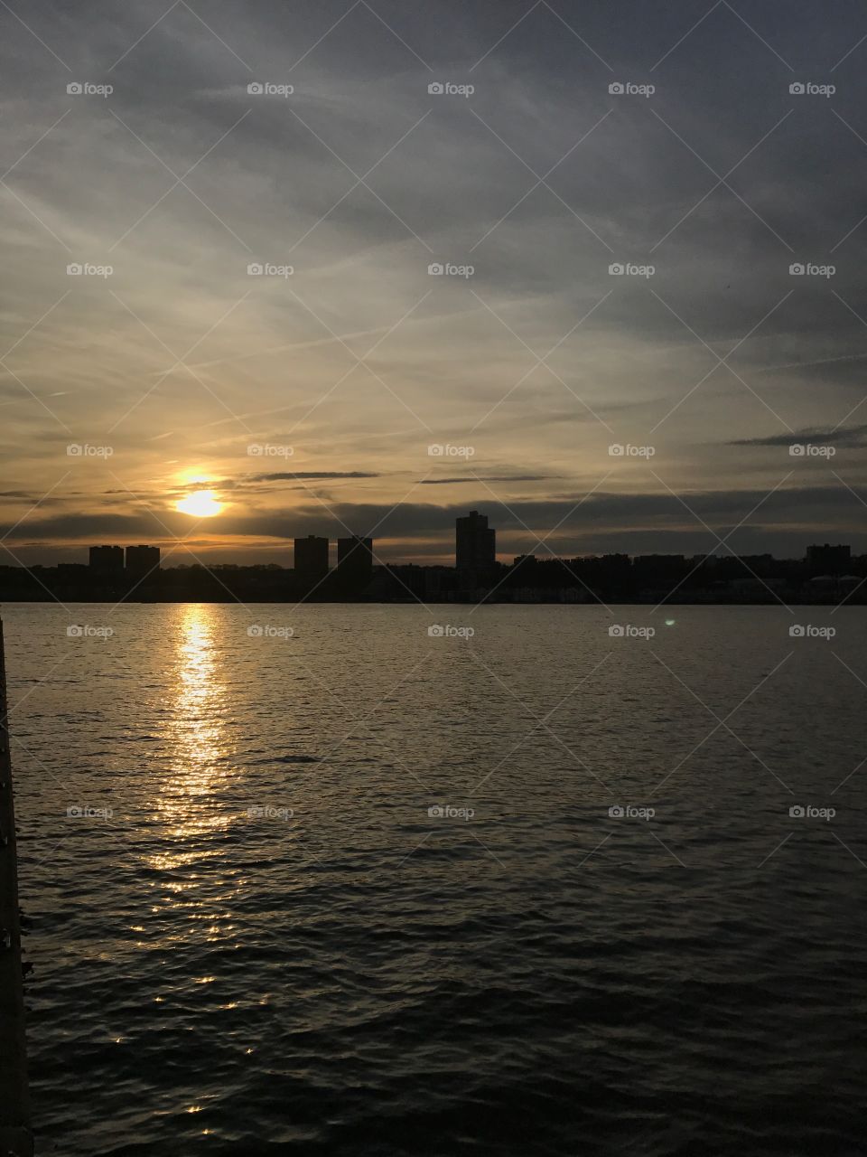 Sunset on the Hudson River