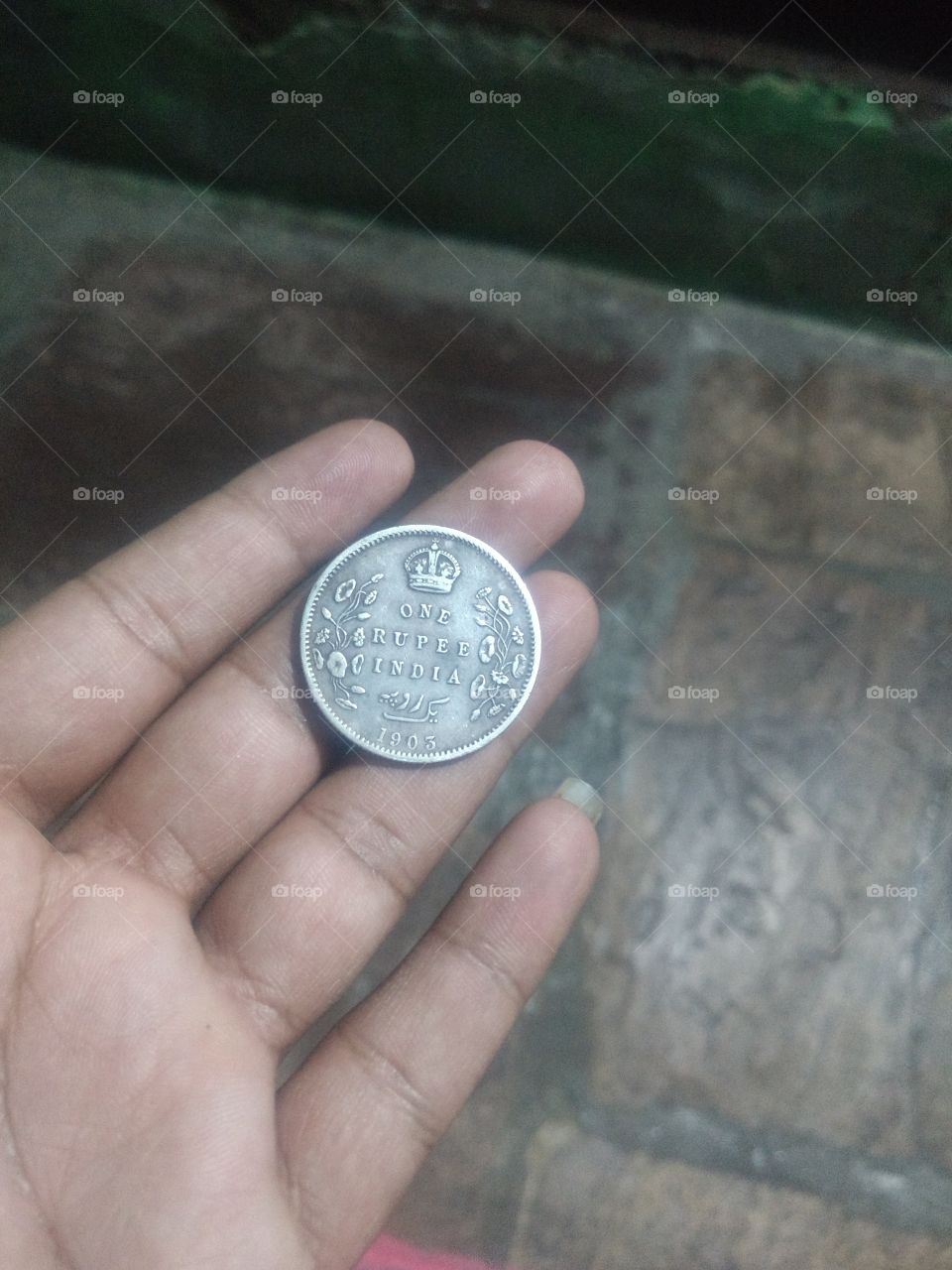 indian One rupee 1903
